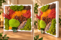 Tableau végétal stabilisé 22 × 22 cm – Évasion Nature ou Éclat d’Automne