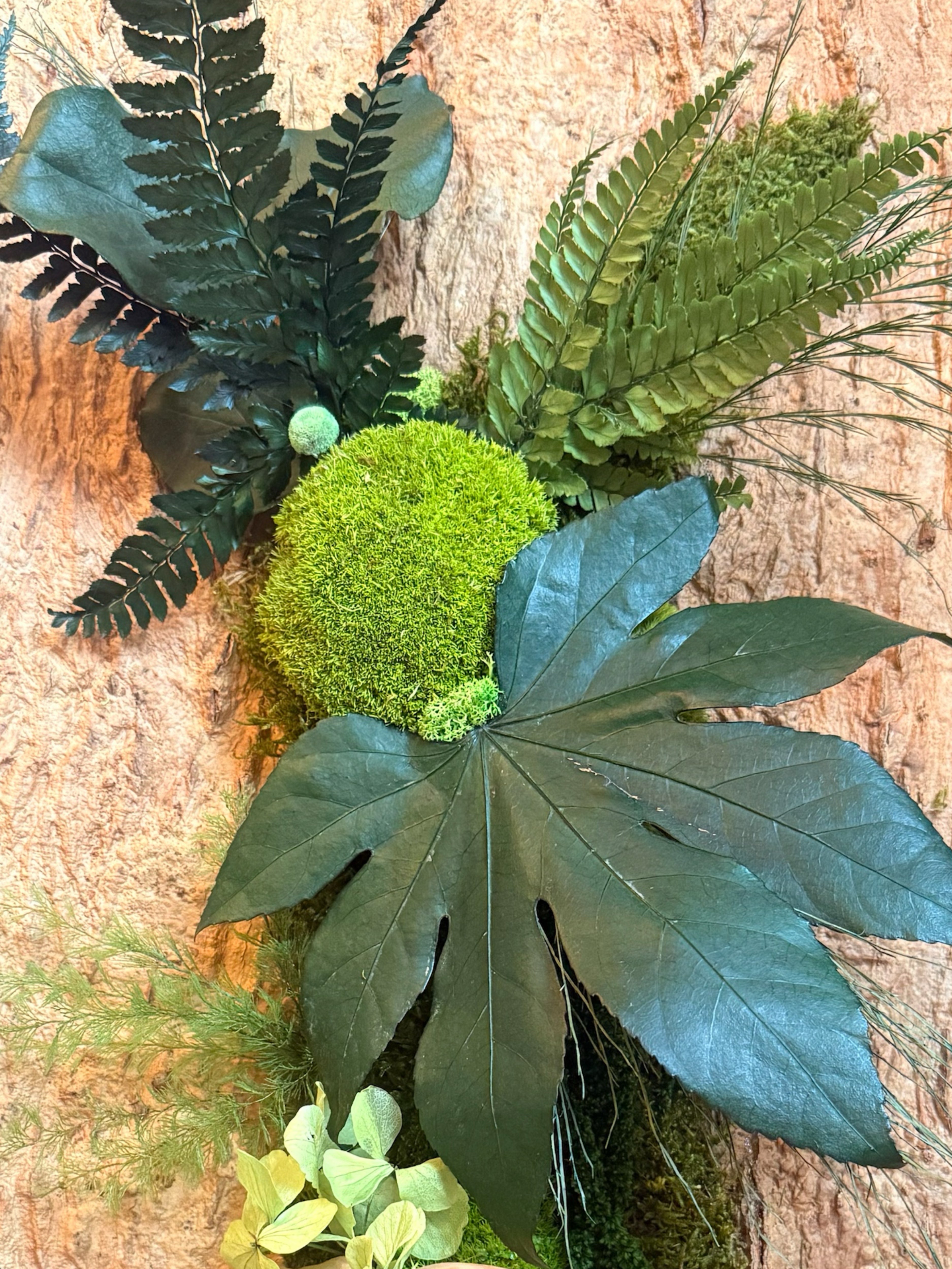 Cadre végétal stabilisé en écorce naturelle – 60x30 cm | Pièce unique artisanale