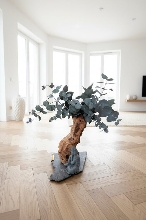 Bonsaï de la Sérénité – Bois de Mopani & Eucalyptus Stabilisé