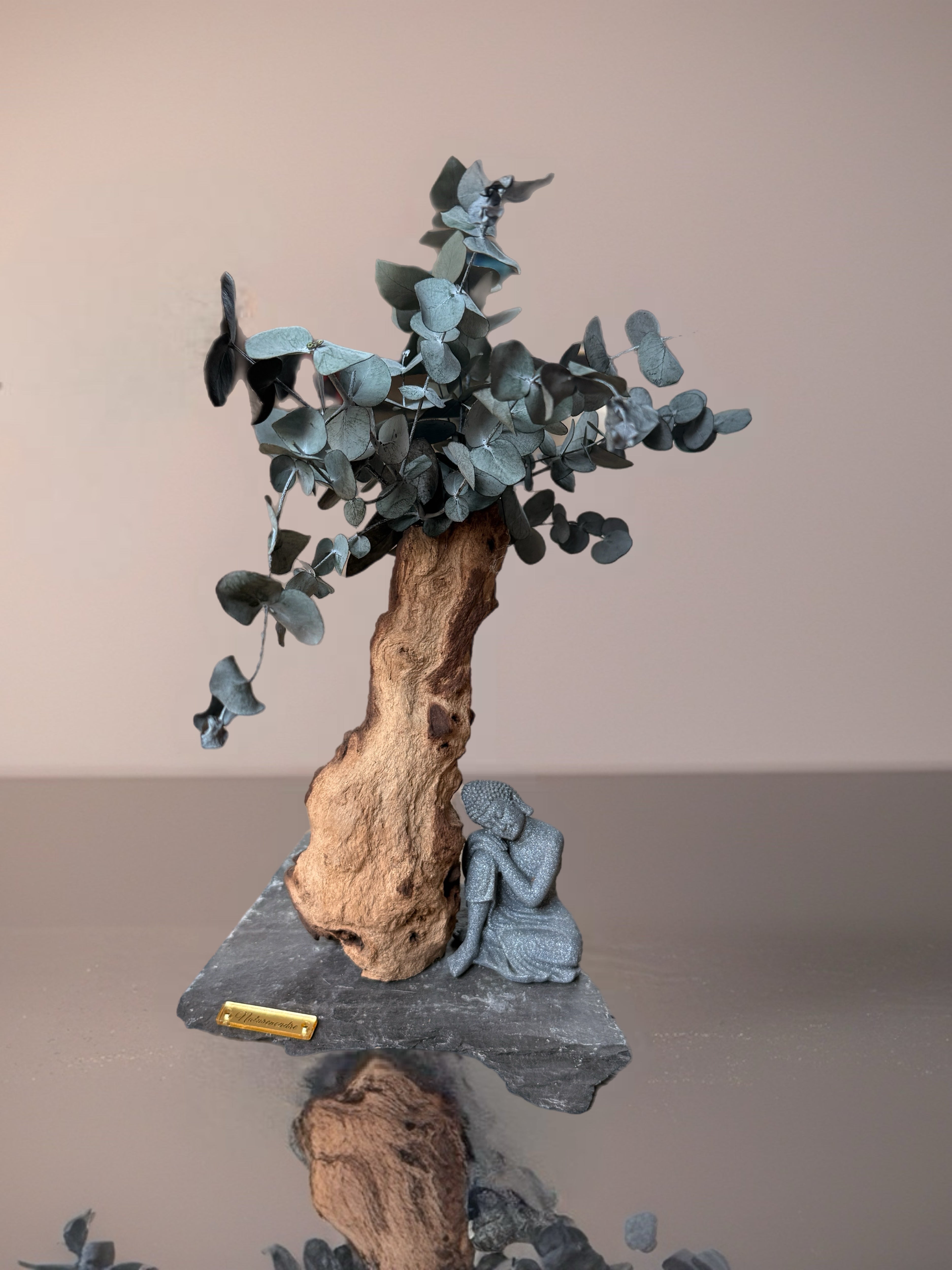Bonsaï de la Sérénité – Bois de Mopani & Eucalyptus Stabilisé