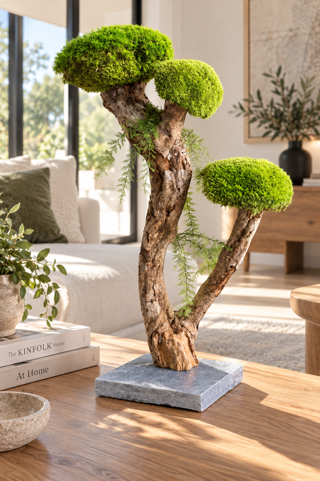 L’Arbre des Nuages – Bonsaï végétal stabilisé en bois de Talawa
