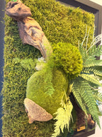 Échappée Sauvage – Tableau végétal stabilisé 3D
