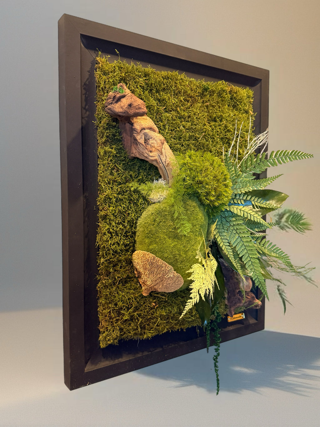 Échappée Sauvage – Tableau végétal stabilisé 3D