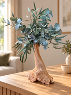 L’Élan d’Argent – Bonsaï décoratif en eucalyptus stabilisé