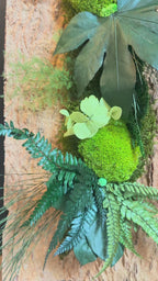 Cadre végétal stabilisé en écorce naturelle – 60x30 cm | Pièce unique artisanale
