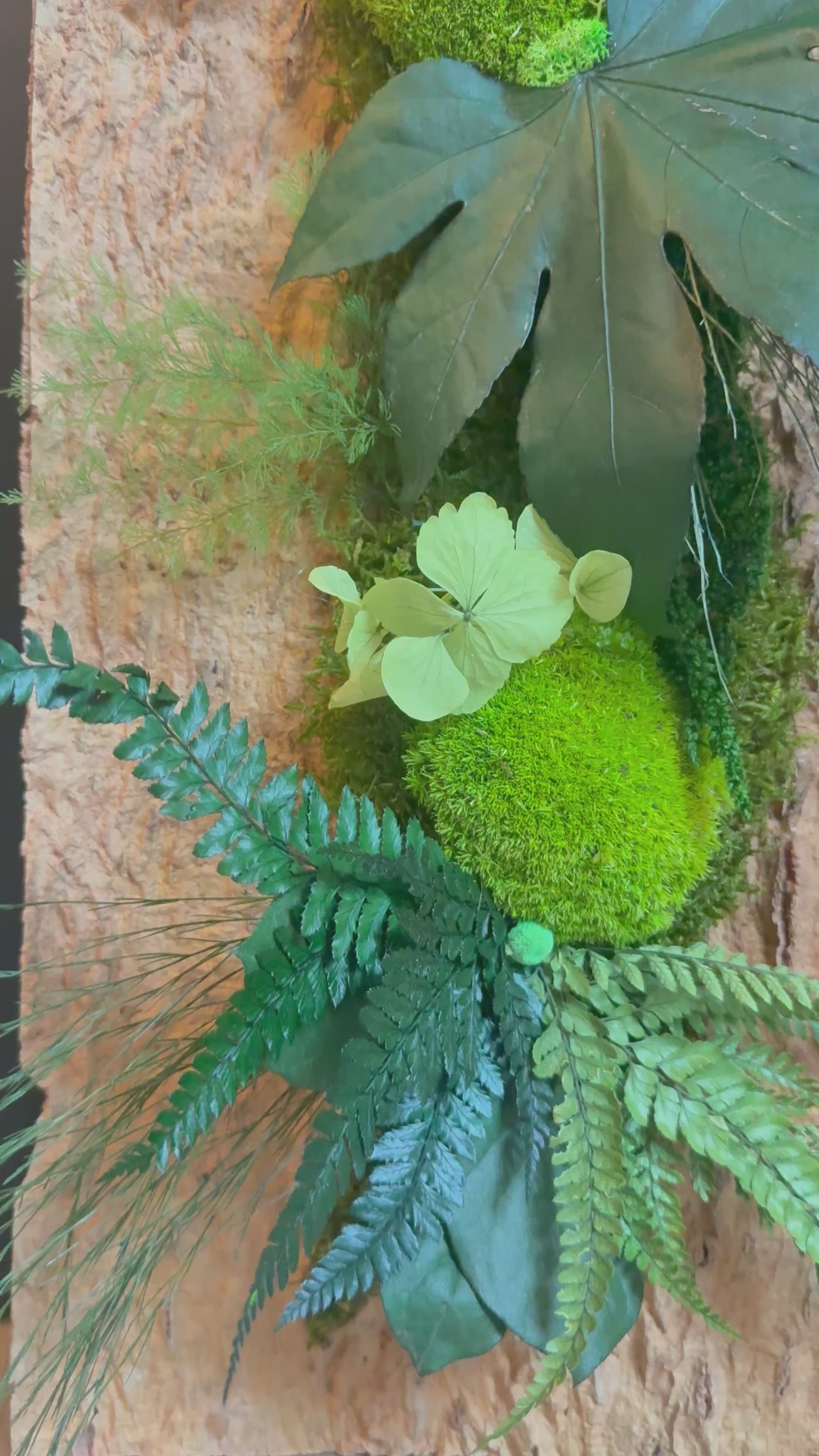 Centre de table haut de gamme stabilisé en écorce naturelle – 60x30 cm | Pièce unique artisanale