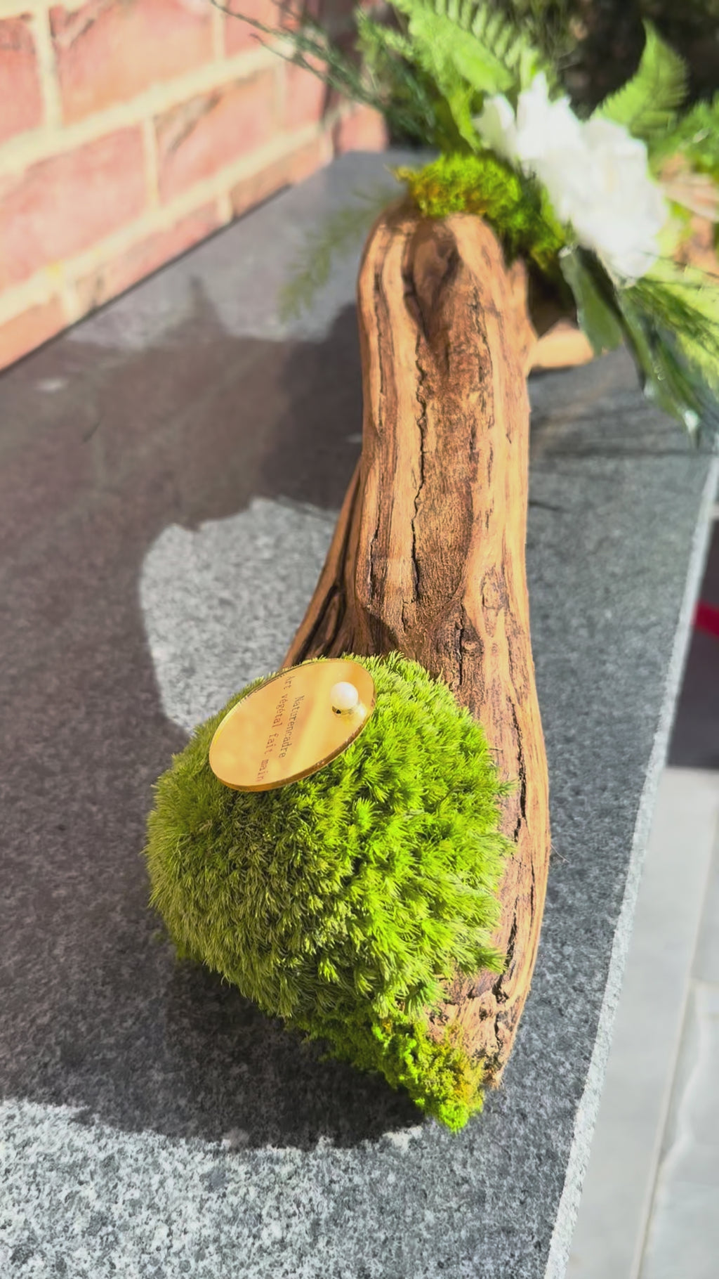 Centre de table végétal stabilisé – L’Éclosion Sauvage
